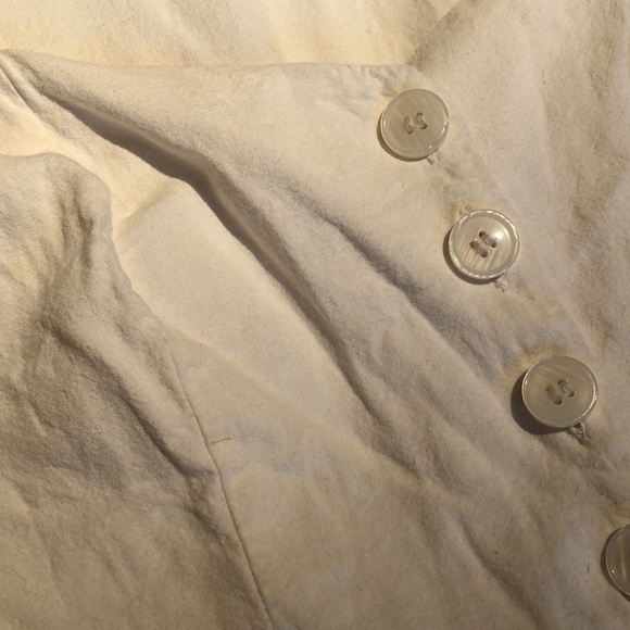 Zara Peplum Linen Blend Shirt - Picture 4 of 9